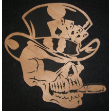 Skull with aces