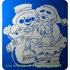 Kerstman en Sneeuwpop