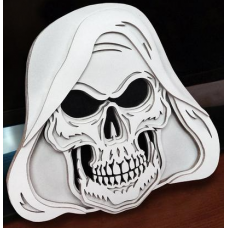 Skull with hood